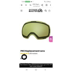 Outdoor Master PRO Replacement Lens- Basic Lens